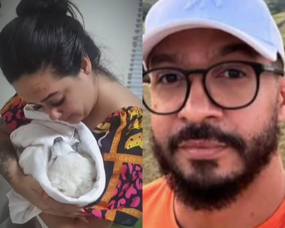 Matou o cão da ex-mulher à facada por não aceitar o término e está em fuga (imagens chocantes)