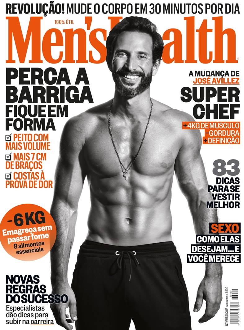 O que é que José Avillez teve de fazer para ficar assim e ser capa de revista