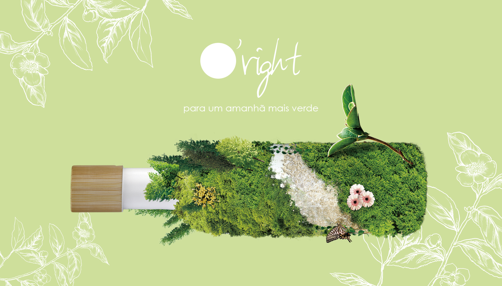 O’right. O champô que vem em frascos que se plantam e de onde nascem árvores