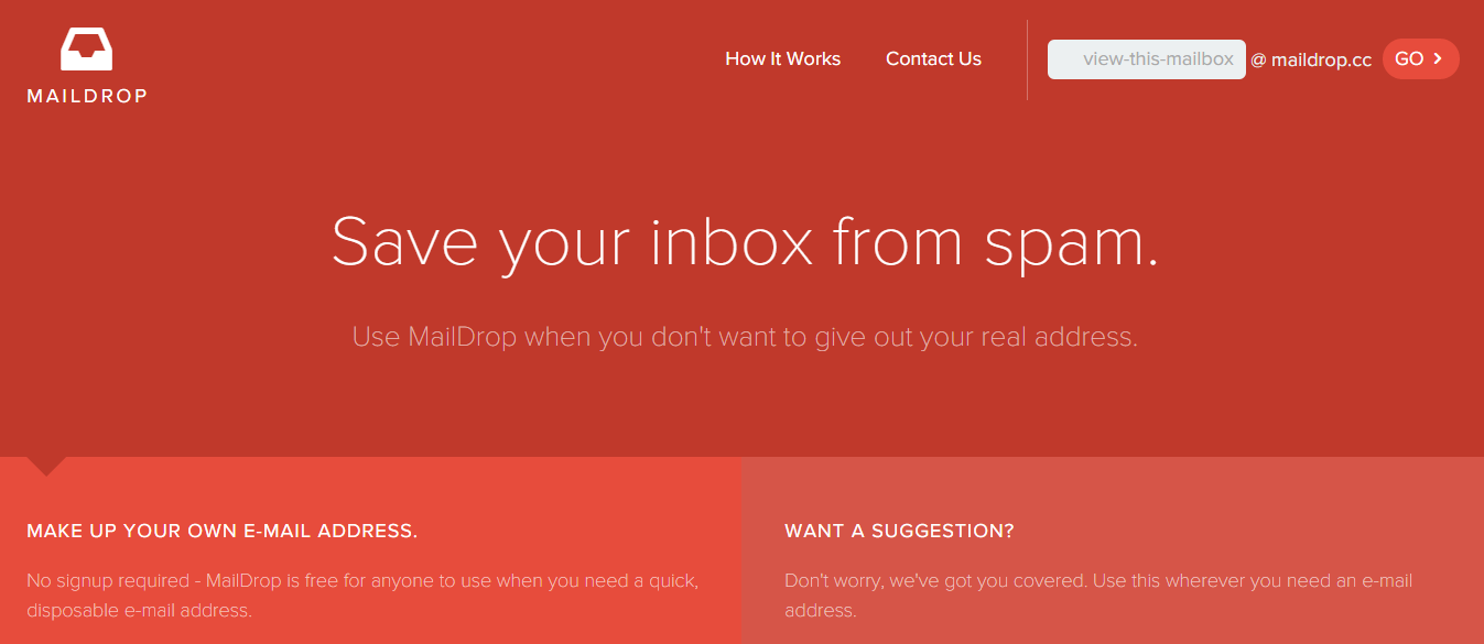 Quer um email descartável? Use o MailDrop