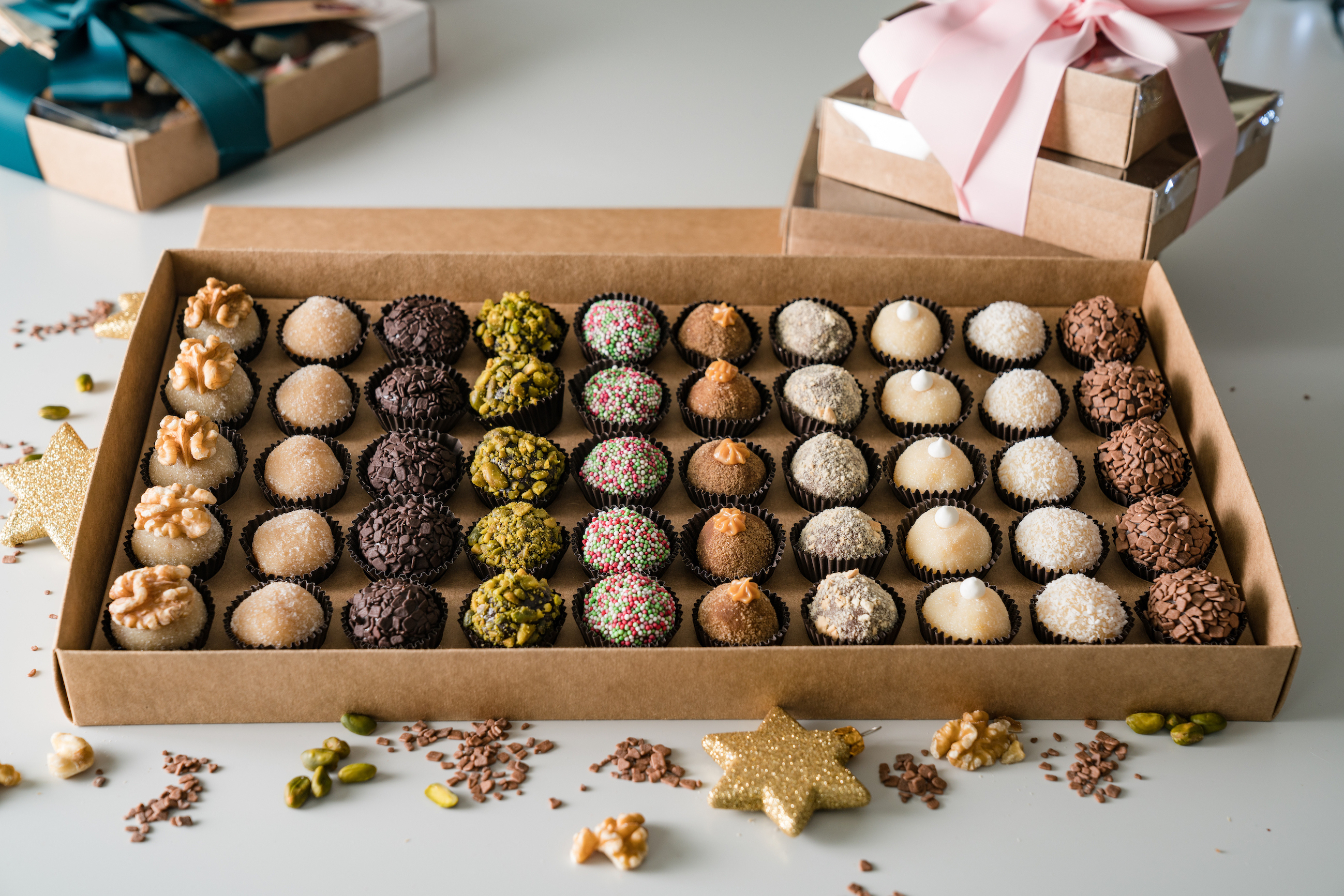 Brigadeiros de churro? Sim, existem, e são uma das delícias da nova marca de Roberta Medina