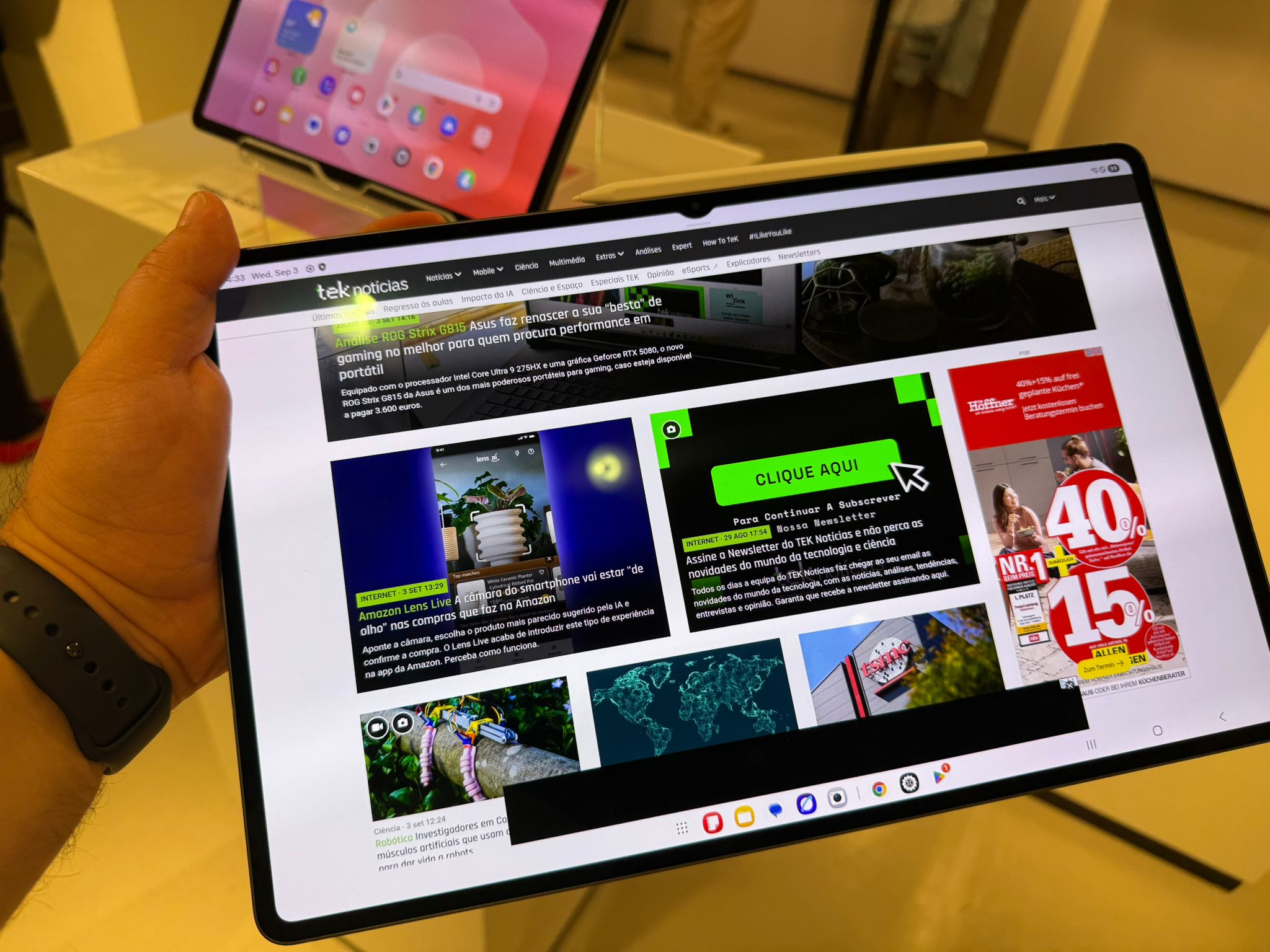 Samsung refresca linha de tablets Galaxy Tab S11 apostando num design ultrafino e leve