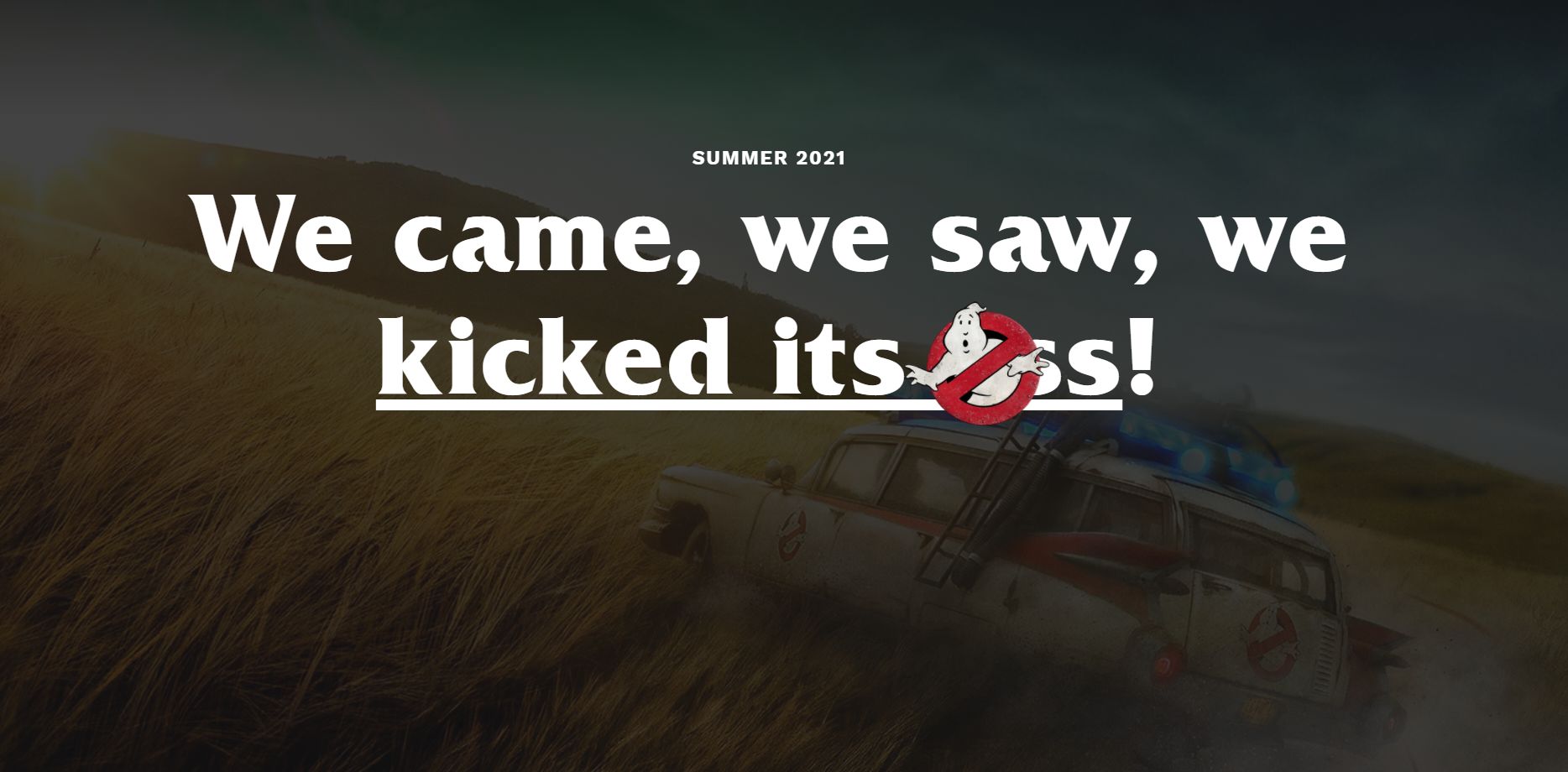 “Chamar” os caça-fantasmas não vai resolver o assunto do momento mas ajuda a distrair