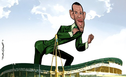 O ministro do futebol toma posse