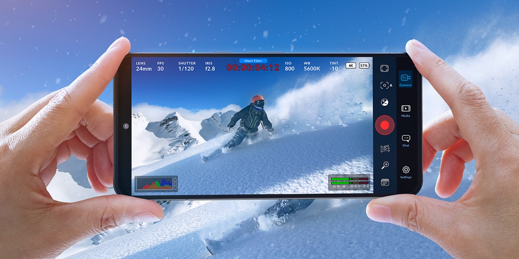 Blackmagic Camera ganha novas funcionalidades para quem faz streaming a partir do smartphone