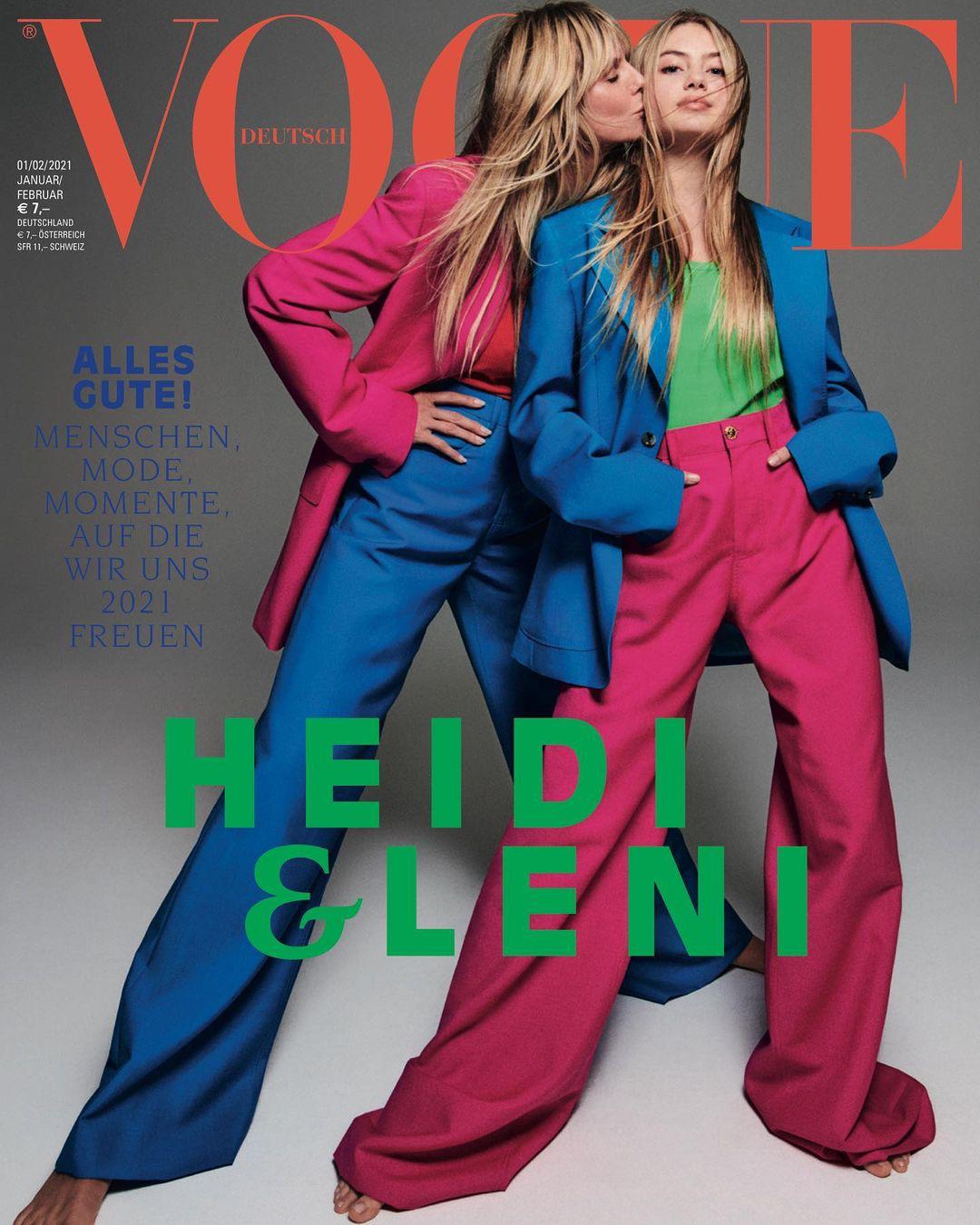 Filha de Heidi Klum estreia-se como modelo. Mãe e filha protagonizam capa da “Vogue”