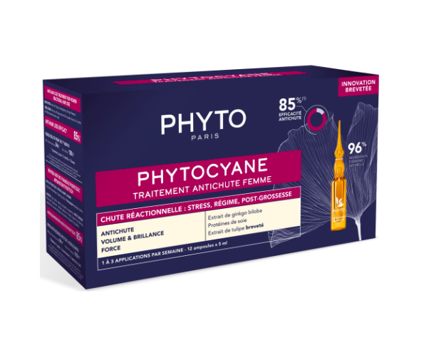 Phyto, Phytocyane Tratamento Queda Reacional 12 ampolas