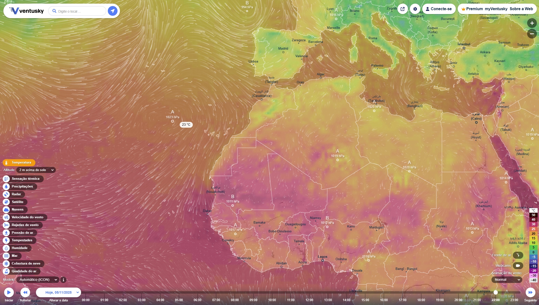 Depois da tempestade com 58 mil raios em Portugal, o Ventusky mostra-lhe as tempestades em tempo real no browser