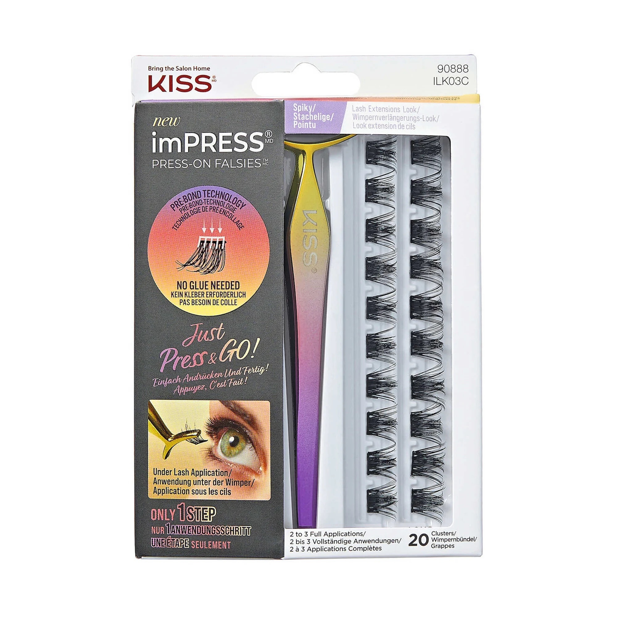 Kiss, Impress Press on Falsies 03 Kit Pestanas Postiças