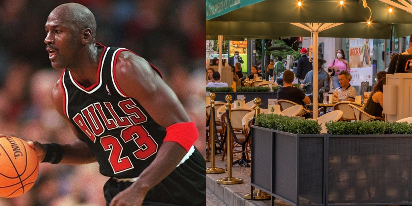 O maior do basquetebol esteve nesta esplanada em Lisboa. O que consumiu Michael Jordan?