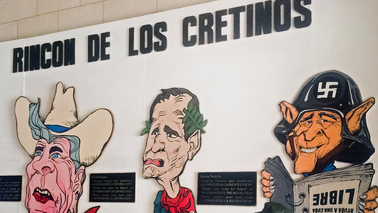 Mural dos cretinos em Cuba