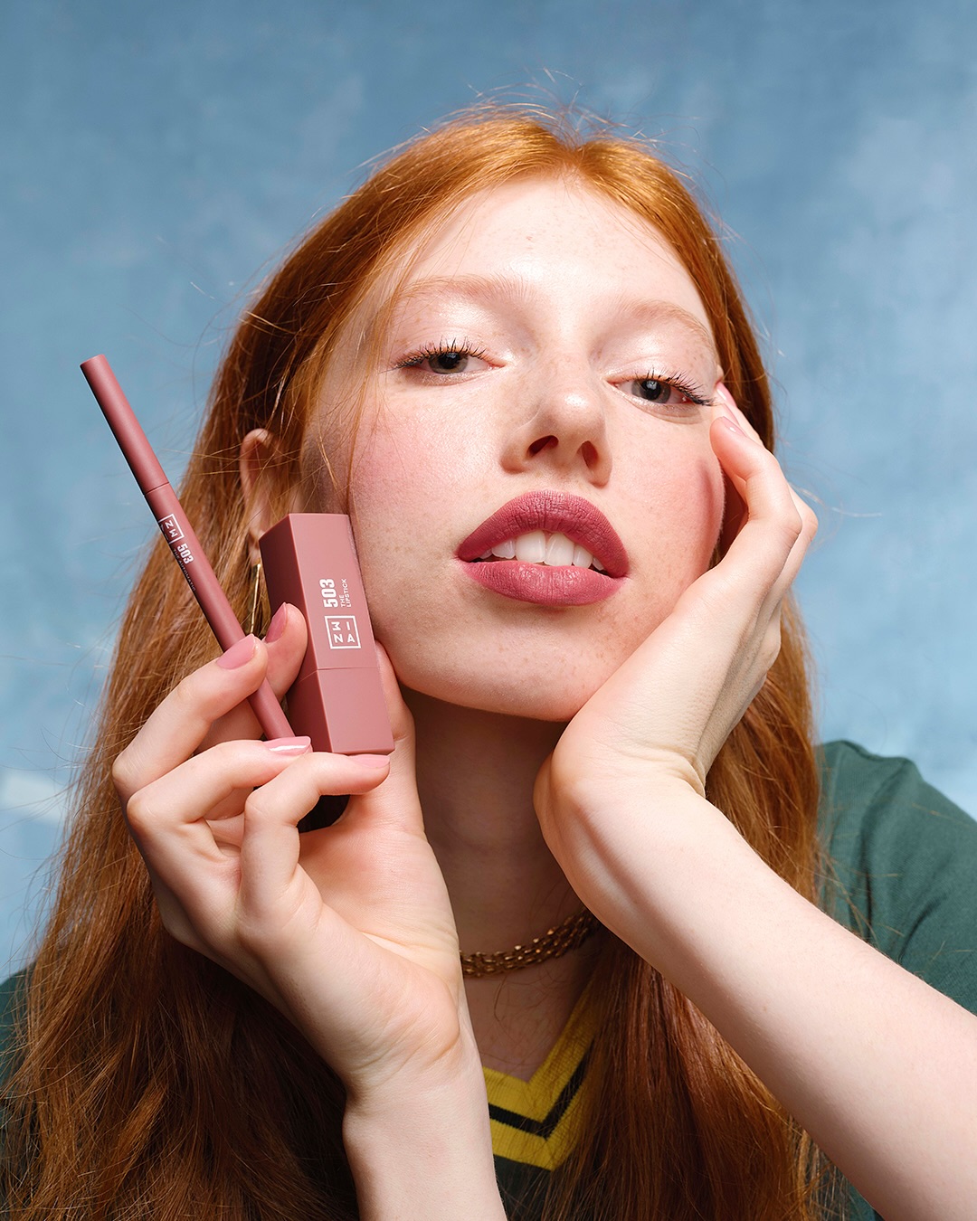 3INA 503. Este kit de lábios tem uma cor que fica bem a toda a gente. Preparado para o teste?