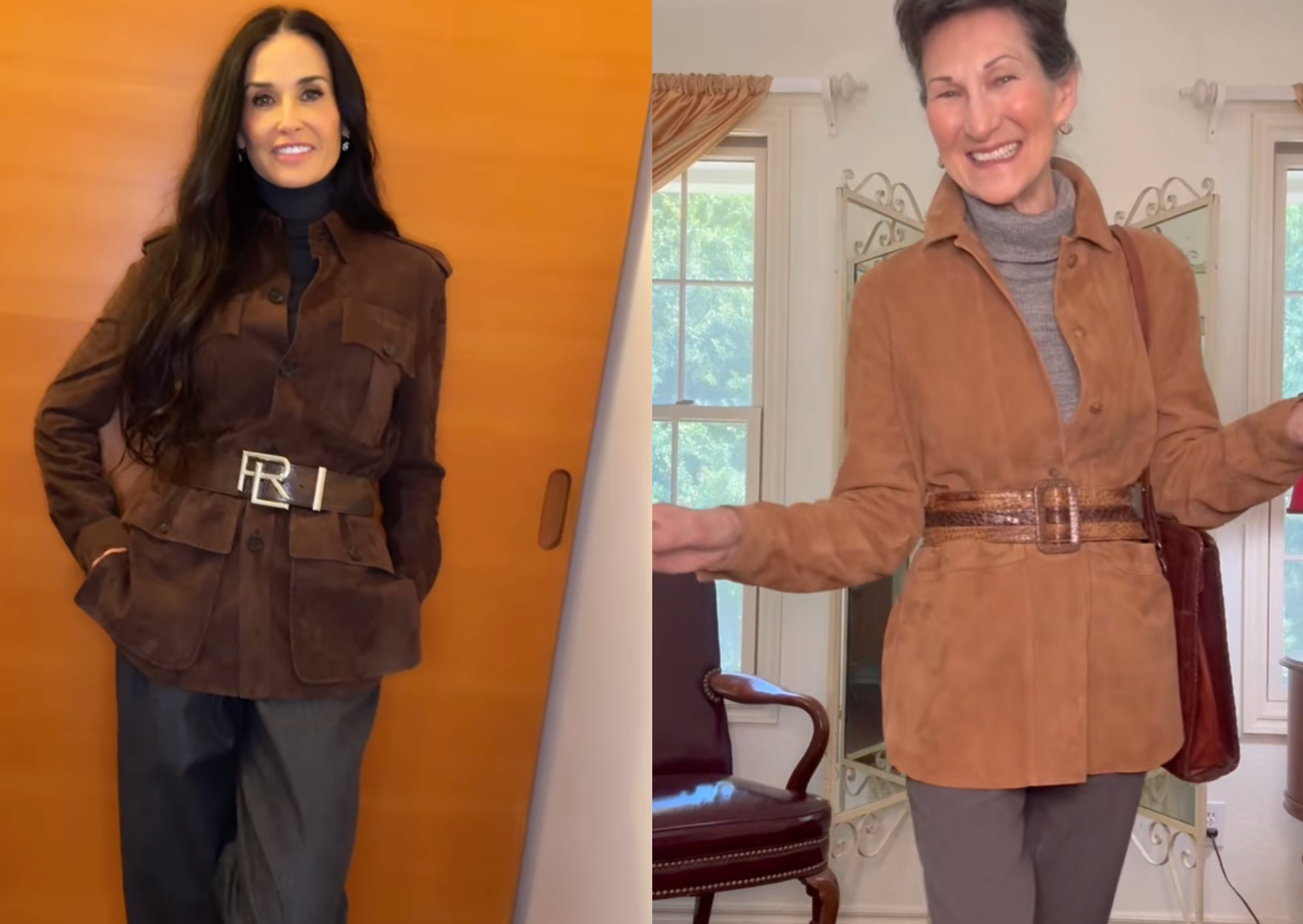 Esta influenciadora de 76 anos recria looks de famosos com o que tem em casa (e não desaponta). Veja as fotos