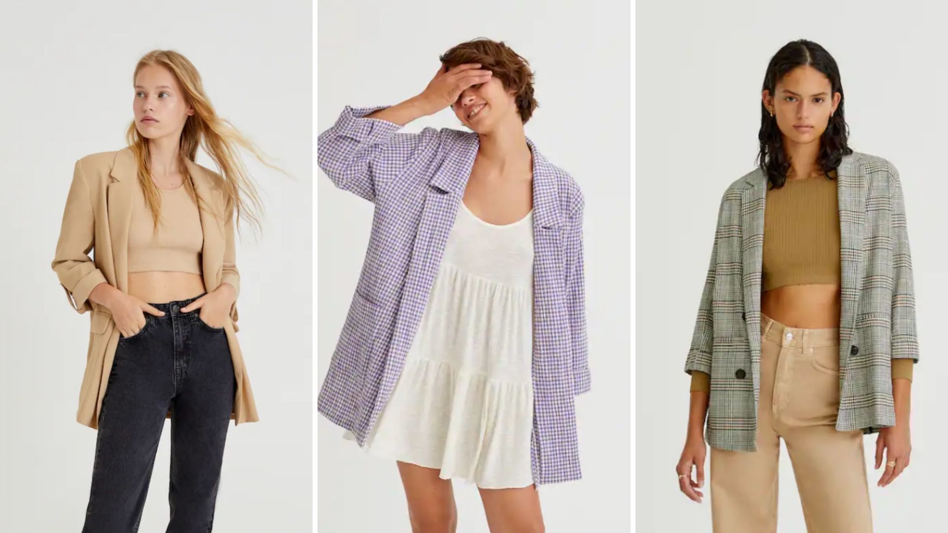 Com tons neutros ou coloridos, 18 blazers até 30€ para arrasar durante a semana