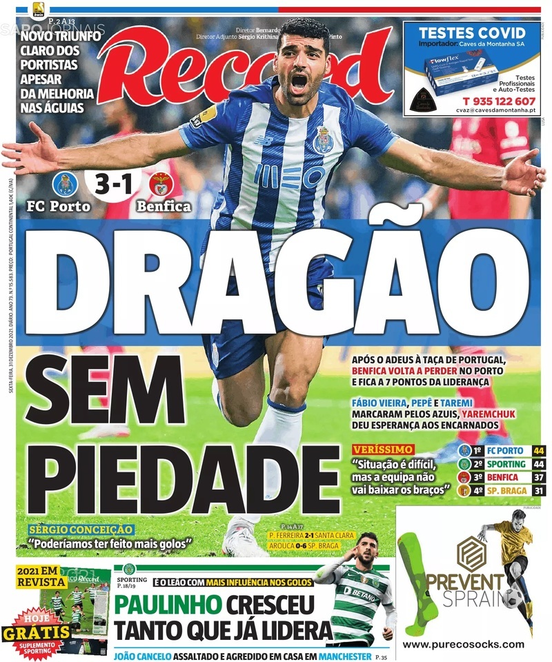 Taremi fez as contas aos últimos clássicos com o Benfica e deixou claro:  «Somos campeões» - FC Porto - Jornal Record