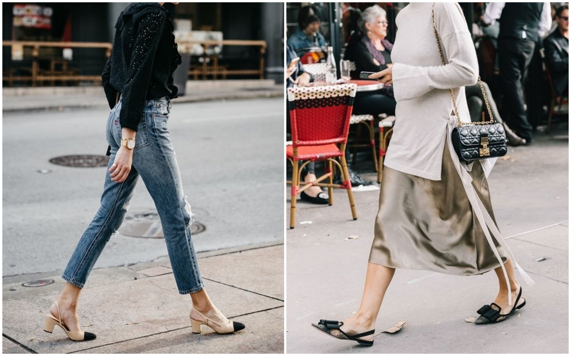 Os sapatos perfeitos para a primavera são os slingback e mostramos porquê