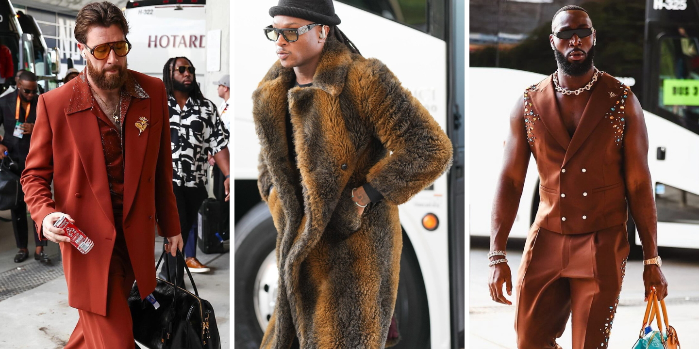 Super Bowl ou desfile glamoroso? Veja os looks destes 16 atletas, que deram tudo no dia de jogo