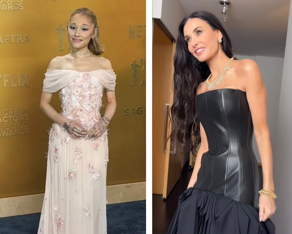 Magreza extrema de Ariana Grande e Demi Moore nos prémios SAG. Veja as fotos do antes e depois