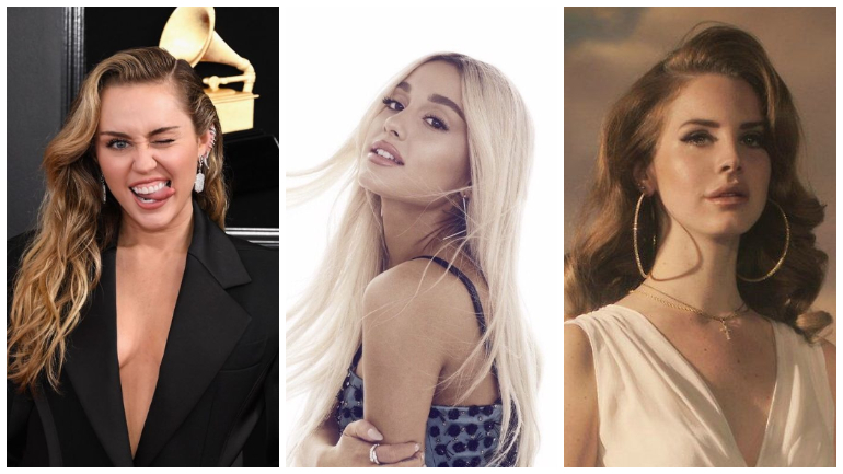Ariana Grande, Miley Cyrus e Lana Del Rey. Temos trio?