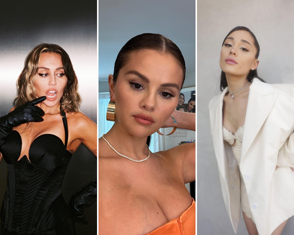 Selena Gomez, Miley Cyrus e Ariana Grande vão lançar músicas no mesmo dia (e está para breve)