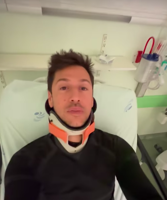 Bernardo Sousa hospitalizado após acidente. Veja o vídeo