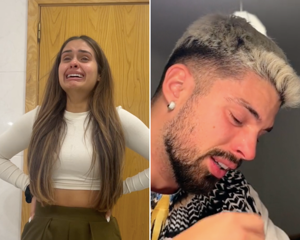 Casal de influencers anuncia fim do namoro com vídeos dramáticos. E há quem questione veracidade