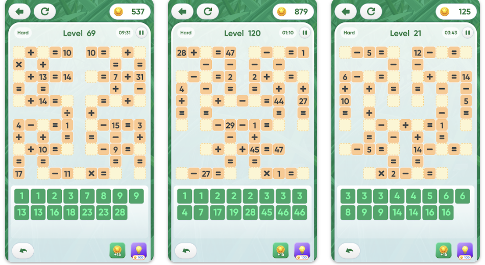 É bom a fazer contas de cabeça? Prove-o em Math Cross