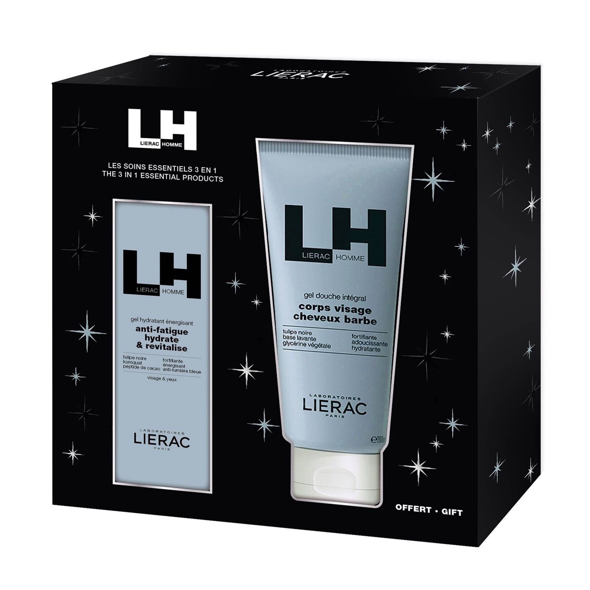 Lierac Homme, Coffret Fluído Antienvelhecimento Global + Gel Duche Integral