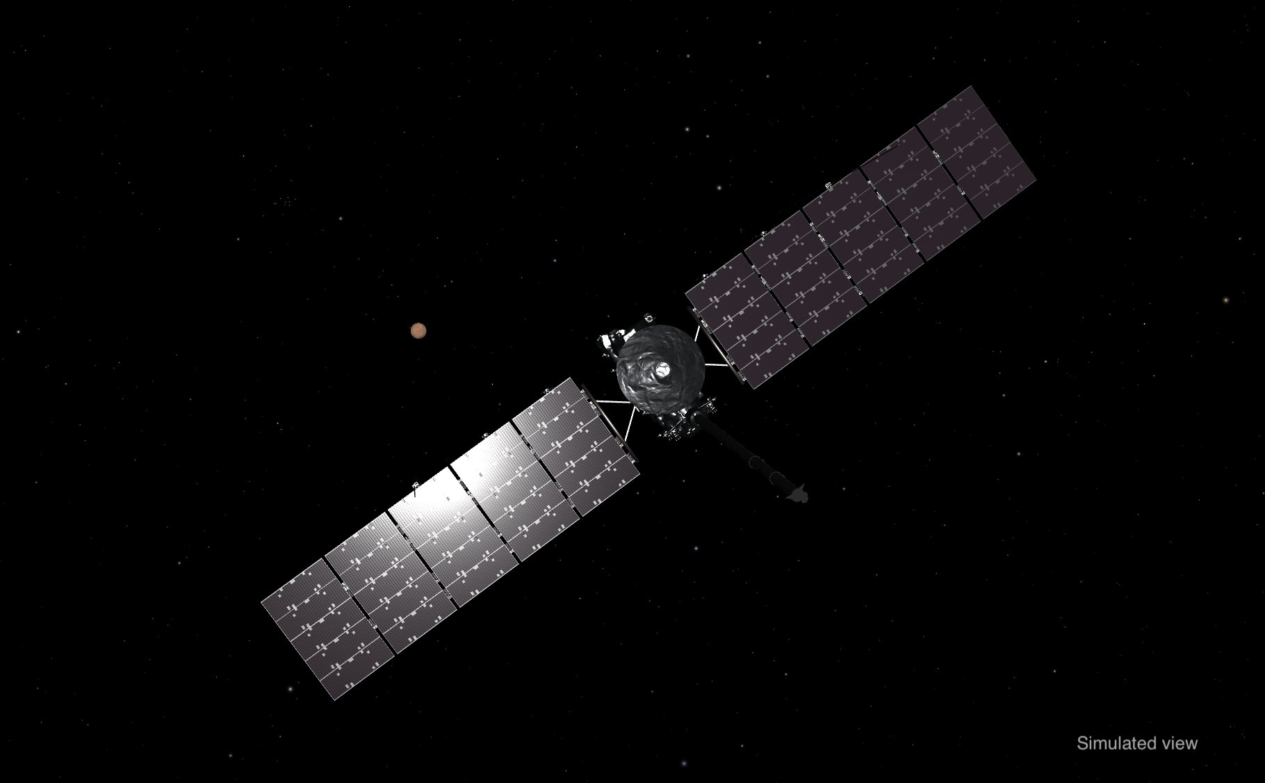 Europa Clipper acelera em Marte para chegar a Júpiter. Mas só em 2030