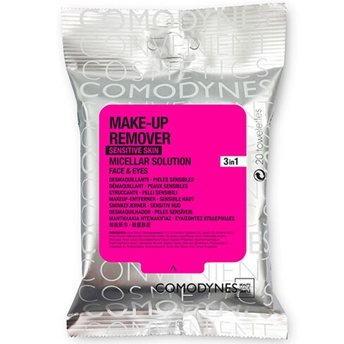 Comodynes, Make Up Remover Wipes Micelar Solution for Sensitive Skin