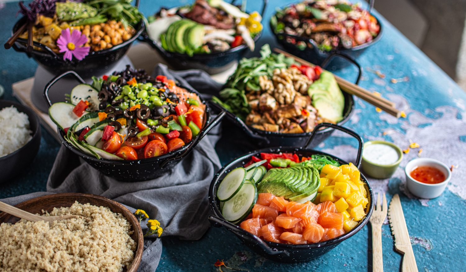 Bira dos Namorados. As poké bowls havaianas chegaram a este restaurante de hambúrgueres