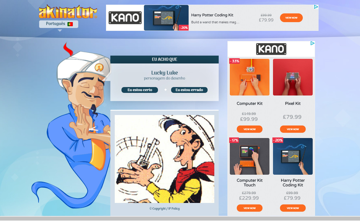 Akinator: conheça o jogo do gênio que descobre o que você está