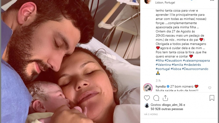 Nasceu Valentina, a filha de Kátia Aveiro