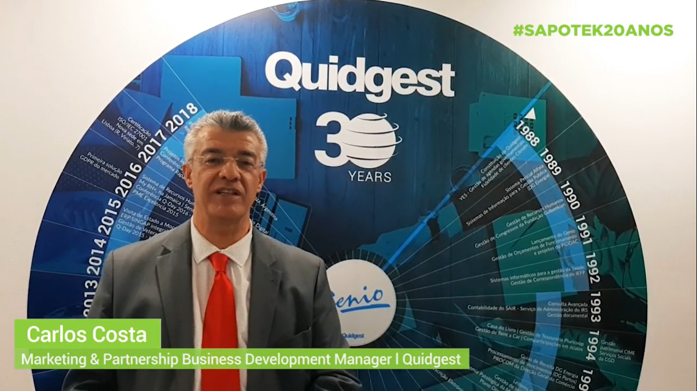 Sapo TEK 20 anos: a mensagem de Carlos Costa da Quidgest