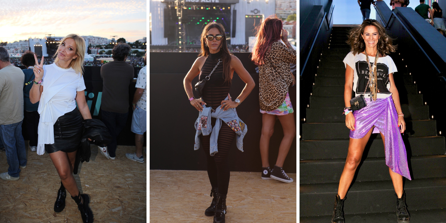 Transparências, brilhos e cabedal. Os famosos deram tudo nos looks do primeiro dia de NOS Alive
