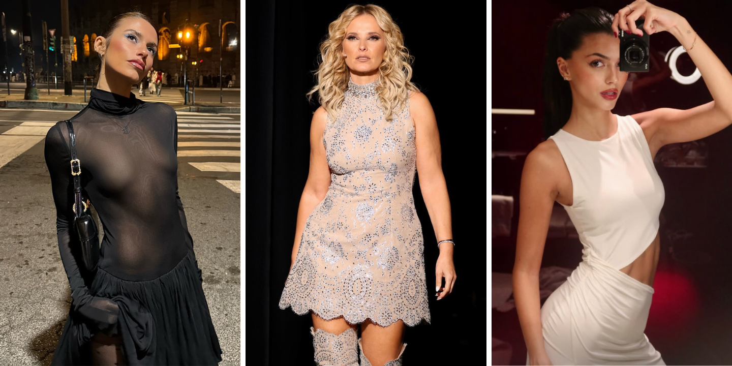 Brilhos e muitas transparências. Veja os vestidos com que estas 13 famosas entraram em 2025