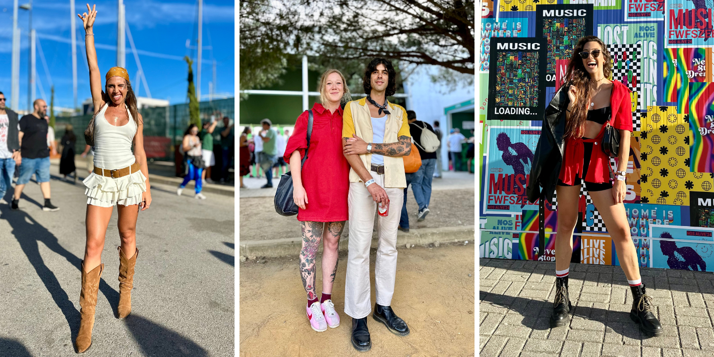 Adeus lantejoulas, olá rock. Veja os looks destes 19 festivaleiros no último dia de NOS Alive