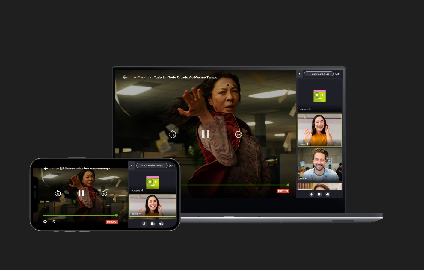 Ver TV em grupo numa sala virtual? Passou a ser possível com a app da NOS