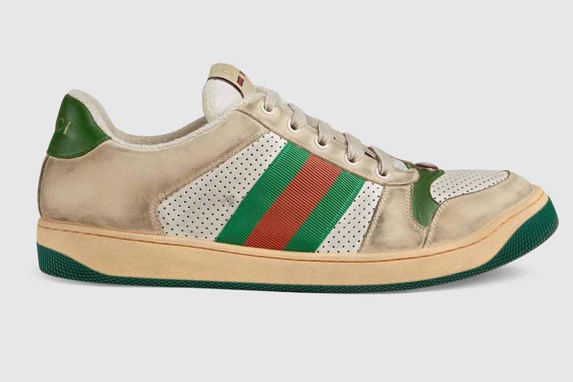 Gucci está a vender ténis sujos e com marcas de desgaste por 770€