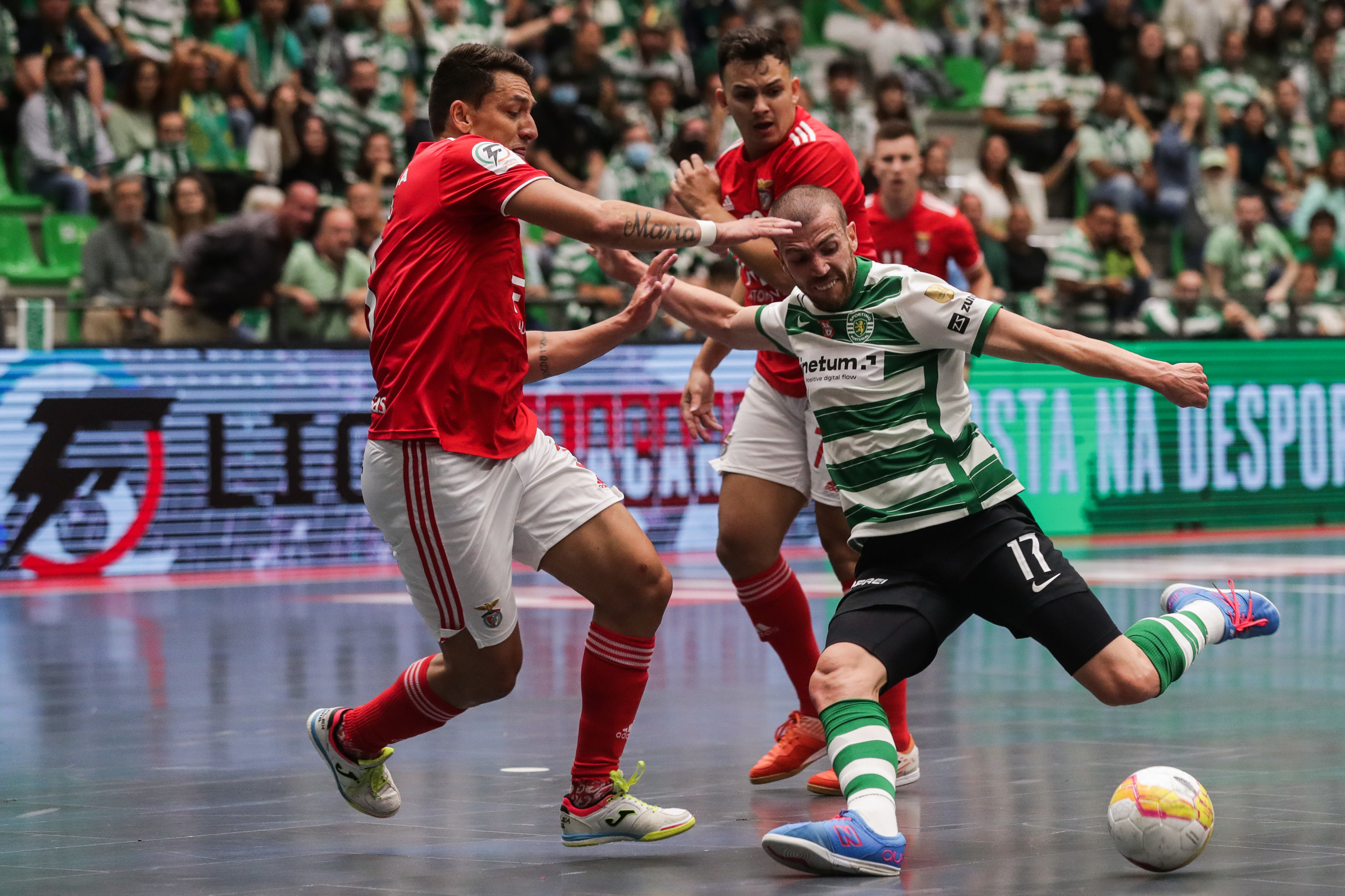 Futsal: Sporting vence Benfica e fica a um triunfo do título - SIC Notícias