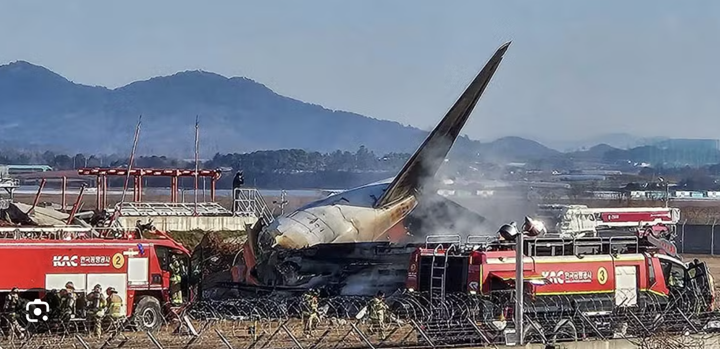 Arrepiante. Ouça as últimas palavras de um dos passageiros do avião que caiu na Coreia do Sul