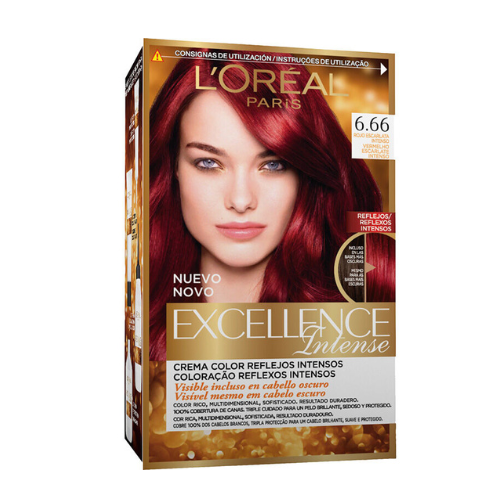 L’Óreal Paris, Excellence Intense Coloração, tom 6.66 Vermelho Escarlate