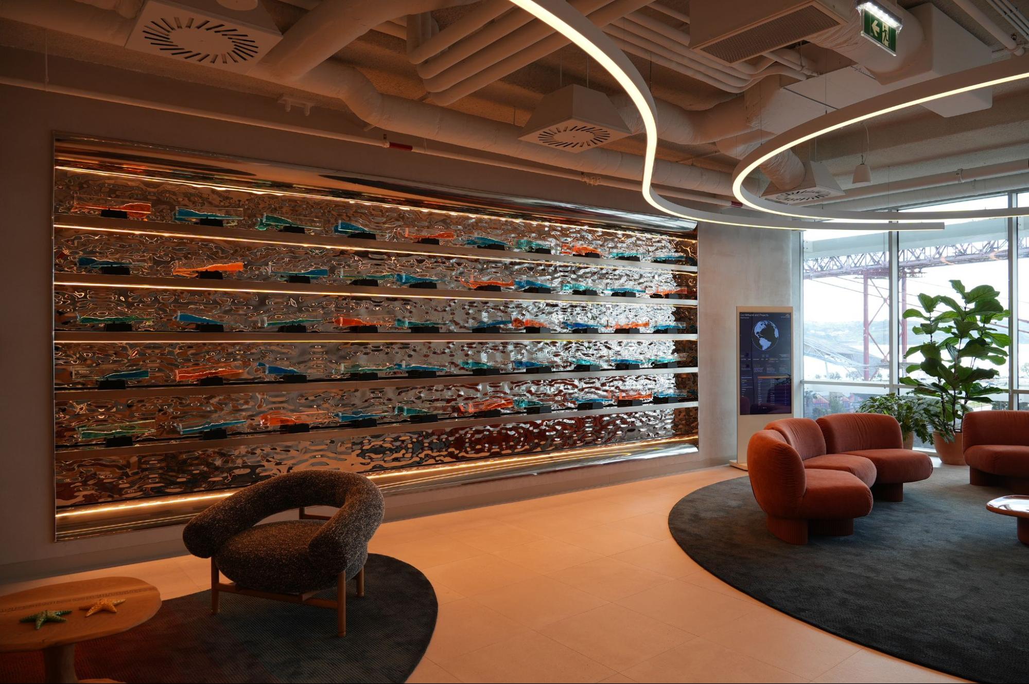 Esta parede de ondas está em Lisboa e contribui para tornar a internet mais segura