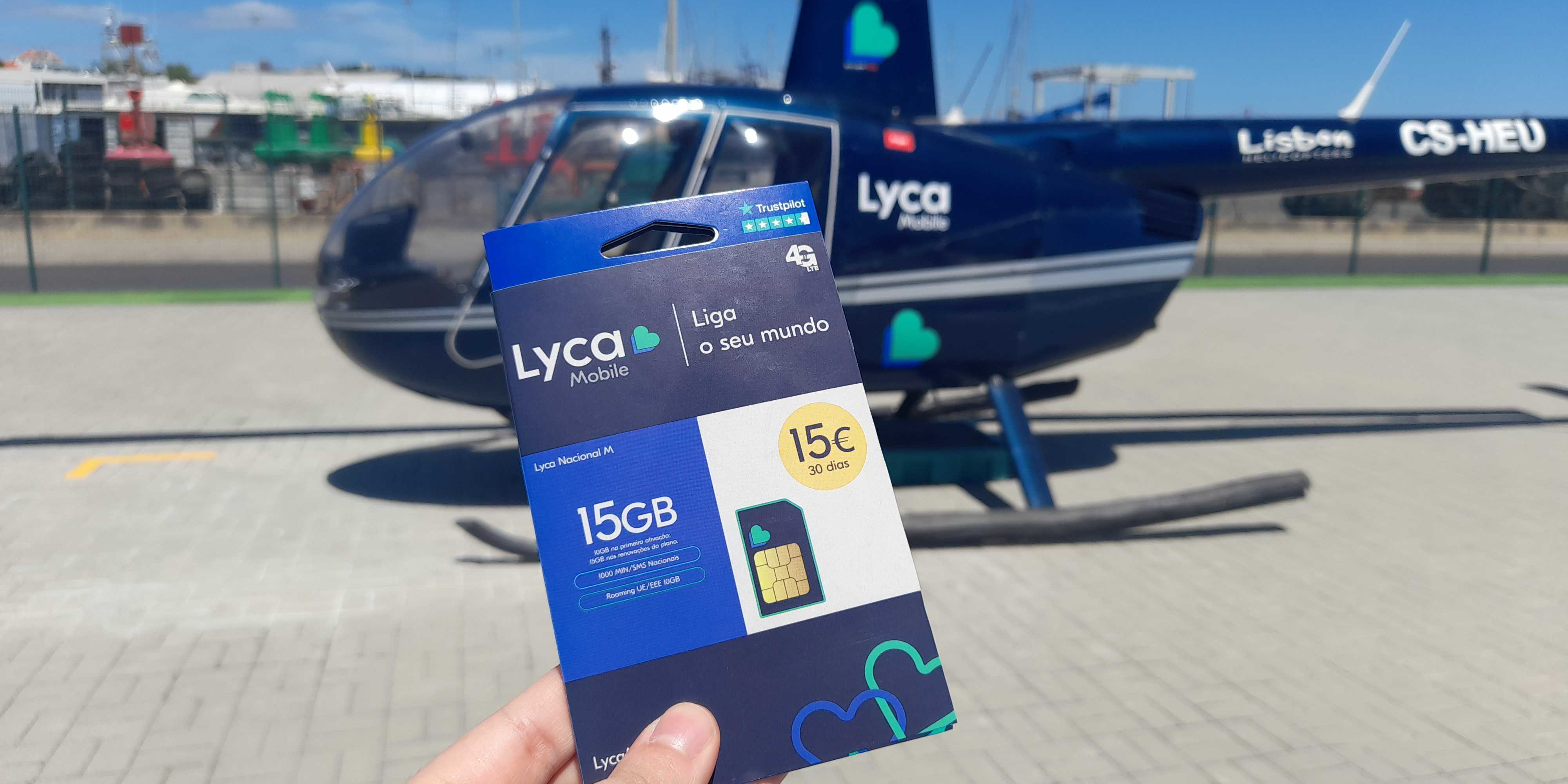 Gastar 15 GB de Internet a 200 metros de altitude? Aceitámos o desafio à “boleia” do helicóptero da Lyca Mobile