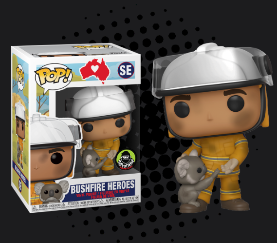 Novo Funko Pop tem um bombeiro e um coala — e é solidário com os incêndios na Austrália