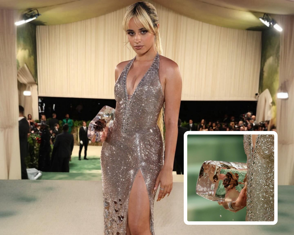 Porque é que Camila Cabello usou uma mala feita de gelo na Met Gala? Eis a explicação