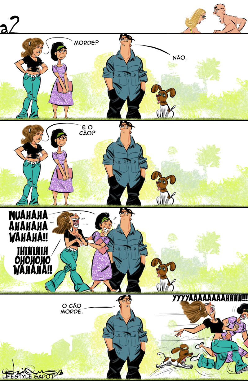 Cuidado com o cão