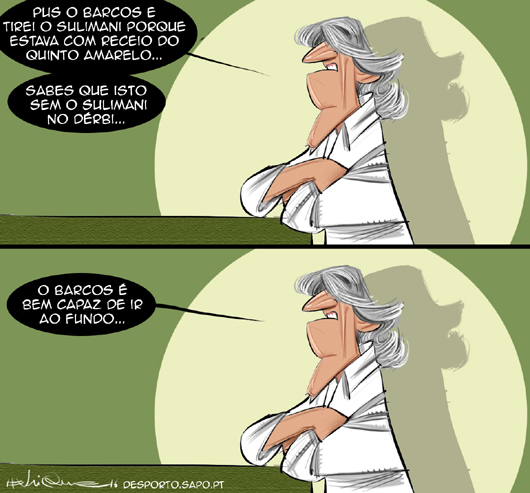 O timoneiro vai a jogo