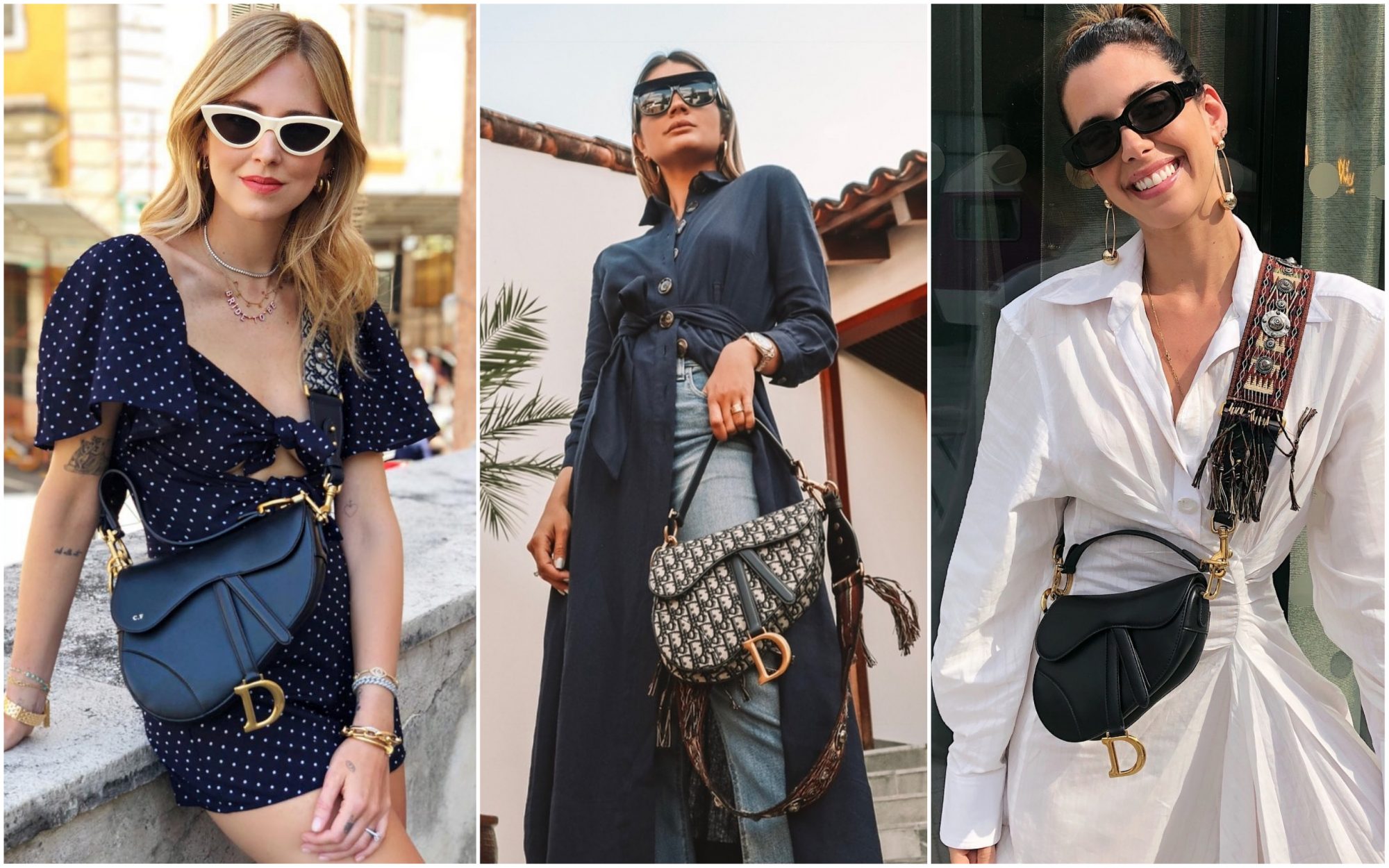 Dior Saddle. A mala icónica está de volta e todas as influencers têm uma