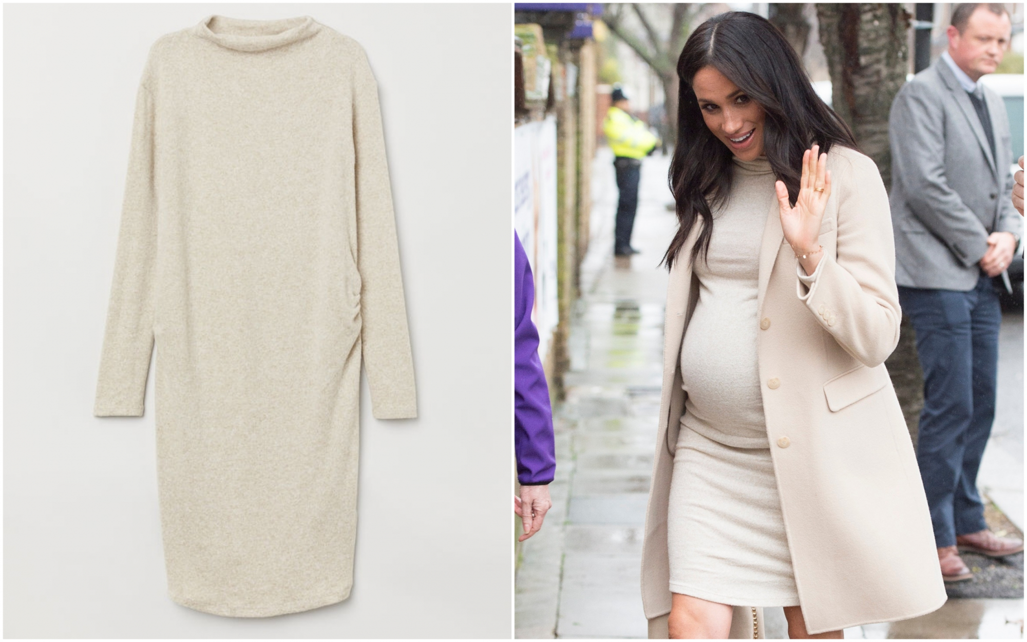 Meghan Markle usa vestido pré-mamã de 29,90€ da H&M (e ainda está à venda online)